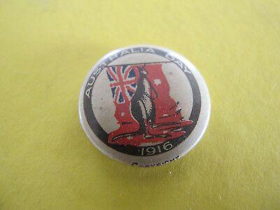 Red in Red Triangle Kangaroo Logo - RED TRIANGLE DAY & Flag WW1 Australia Pinback Badge - $10.88 | PicClick