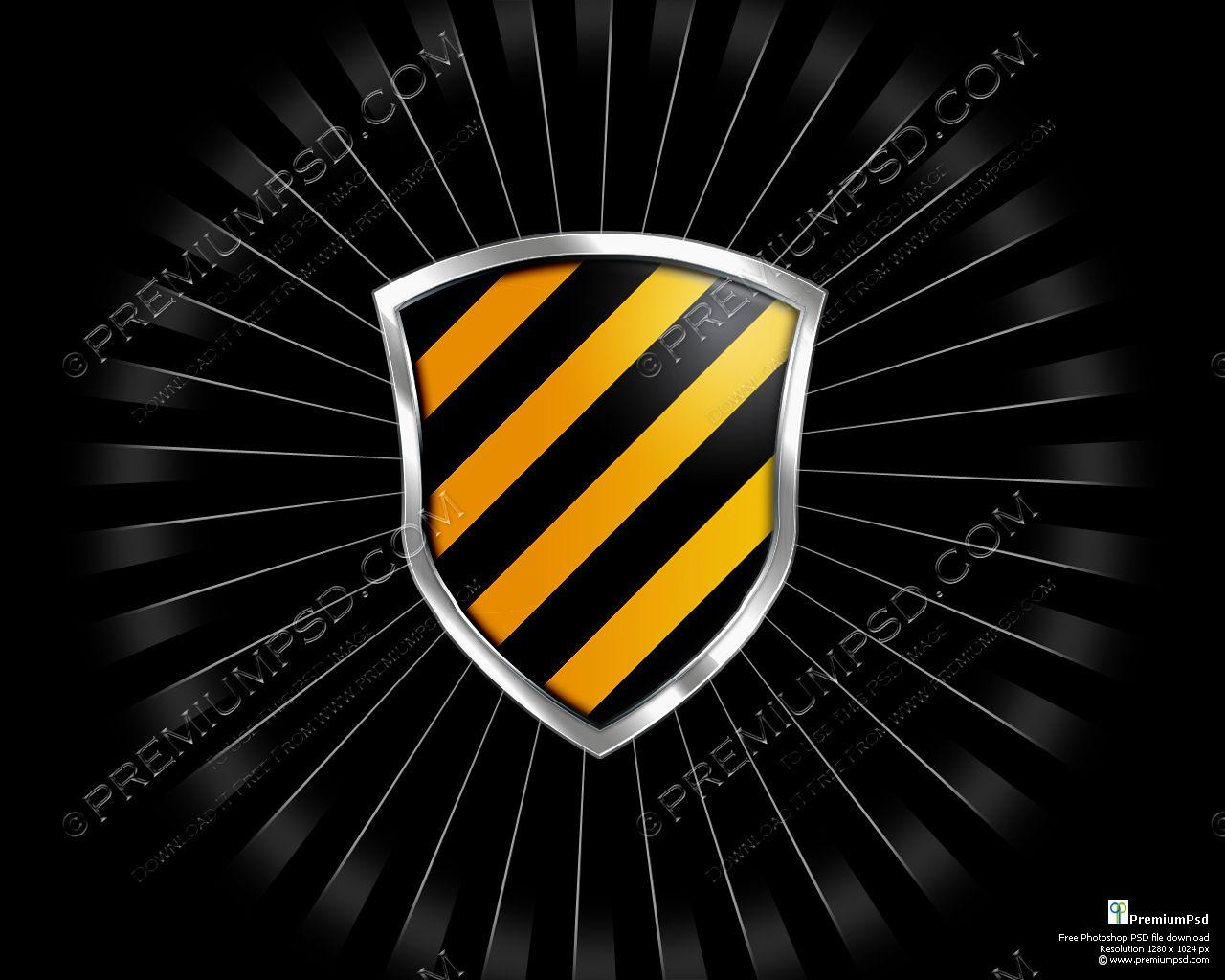 Black and Yellow Shield Logo - Visitlg Card Glossy Black Yellow Shield Psd 440649 Wallpaper wallpaper