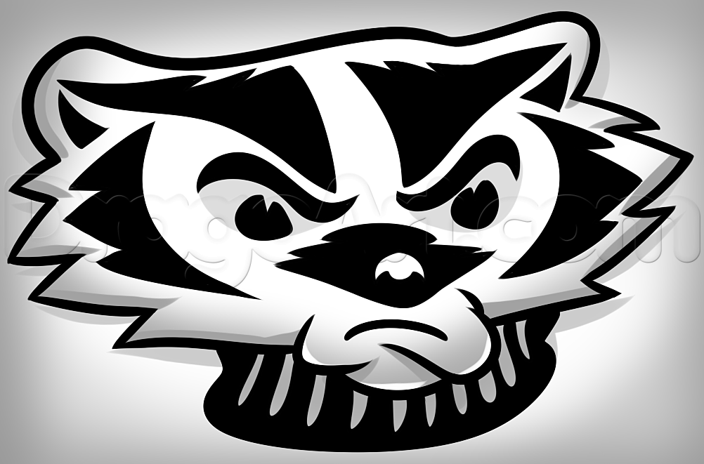 Badger Logo - Wisconsin Badgers Logo Drawing, Step by Step, Sports, Pop Culture ...