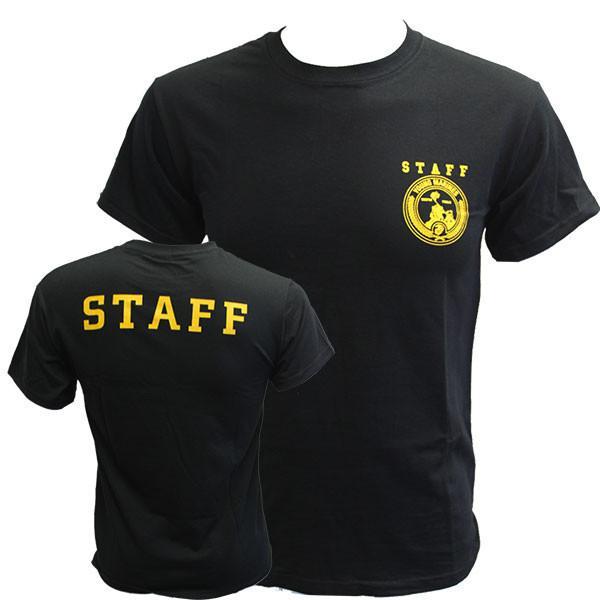 Black and Yellow Shield Logo - Young Marines Black Staff T Shirt With Yellow Shield