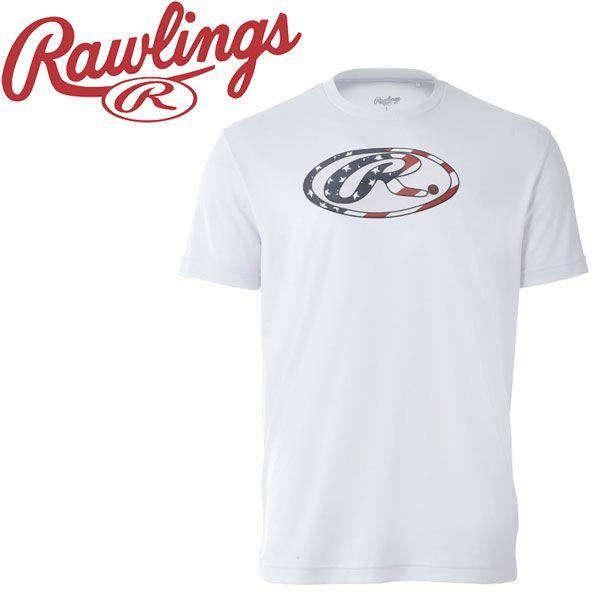Rawlings R Logo - FZONE: Rawlings baseball USA national flag Oval R T-shirt AST8S13-W ...