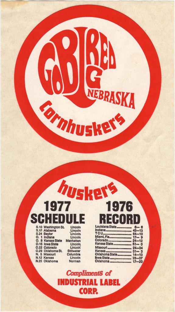 Go Big Red Logo - Go Big Red Nebraska Cornhuskers Helmet Logo Sticker - 1977… | Flickr