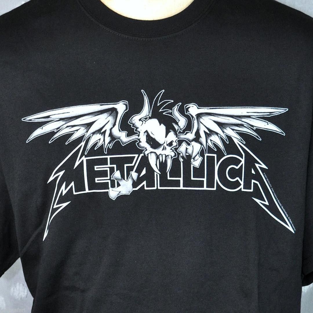 Metallica Scary Guy Logo - Metallica Scary Guy Winged Skull Logo Black T-shirt XL New 2007 ...