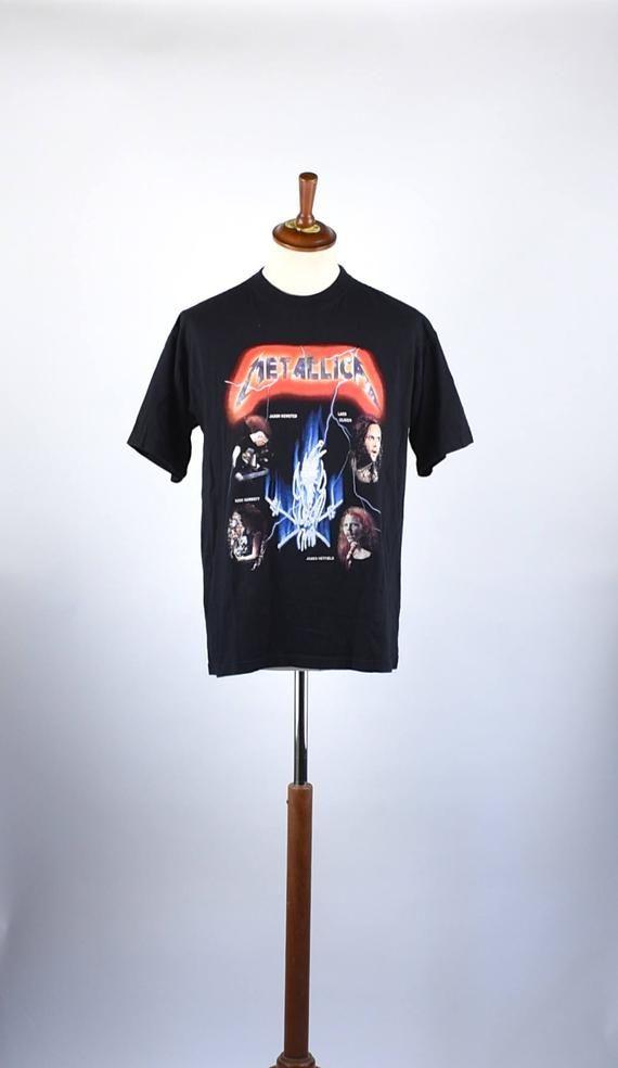 Metallica Scary Guy Logo - VERY RARE Metallica T Shirt With Scary Guy Logo