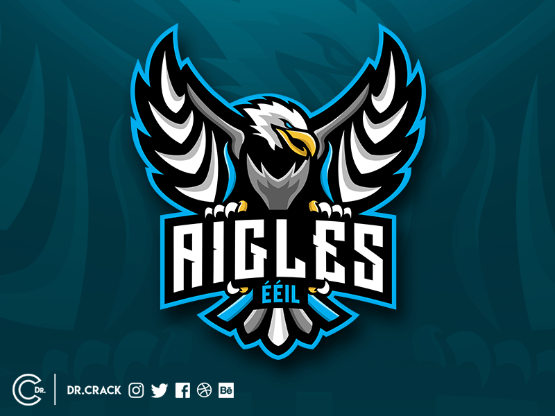 Eagle Mascot Logo - Eagle Mascot Logo by Alec Des Rivières / Dr.Crack | Dribbble | Dribbble