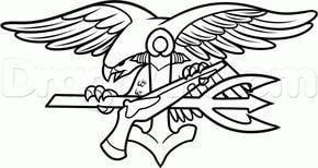 Navy Trident Logo - Navy SEAL Trident, Step by Step, Symbols, Pop