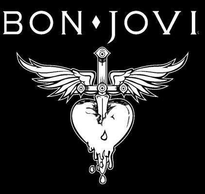 Heart Classic Rock Band Logo - New Custom Screen Printed Tshirt Bon Jovi Heart Dagger Rock Band
