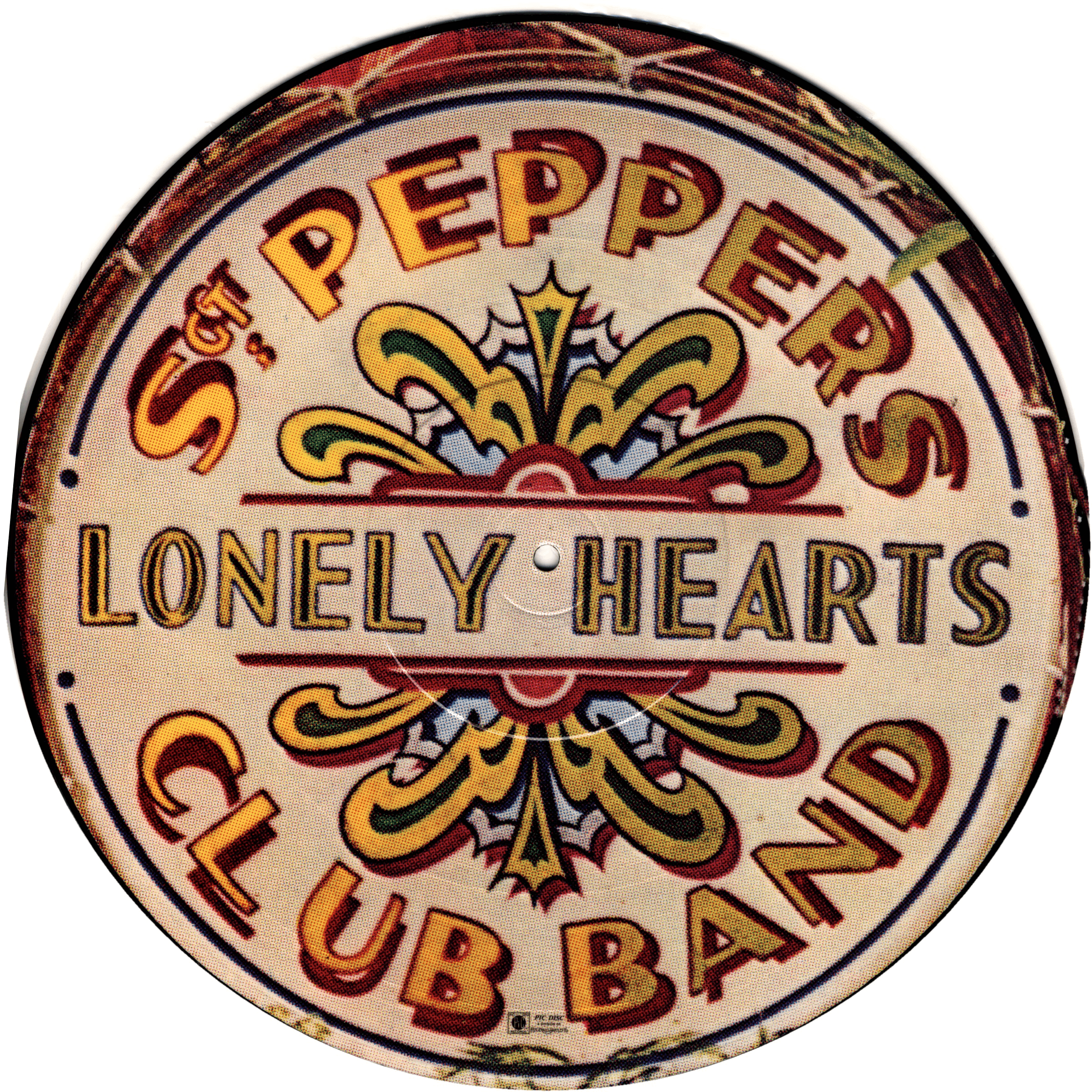 Heart Classic Rock Band Logo - The Beatles: Sgt. Pepper's Lonely Hearts Club Band (picture disk ...
