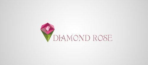 Diamond Roses Logo - 40 Lovely Rose Logo Designs To Inspire Your Imagination | Naldz Graphics