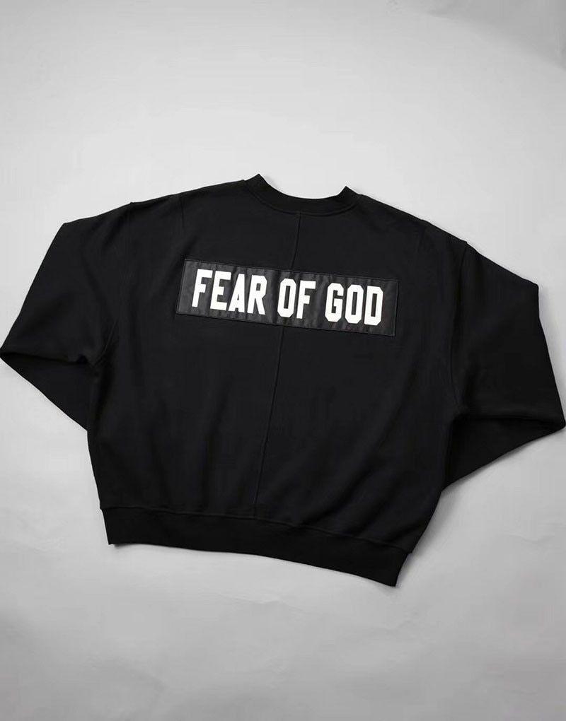 F Fear of God Logo - Fear Of God Fifth Collection Logo Embroidery Women Men Bomber