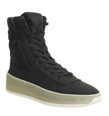 F Fear of God Logo - Fear of God Jungle Sneakers Black Gum F