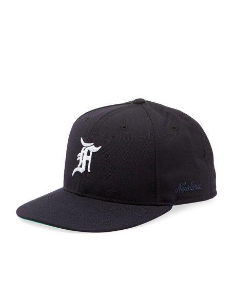 F Fear of God Logo - Fear of God Men's New Era Fitted Baseball Hat, Navy