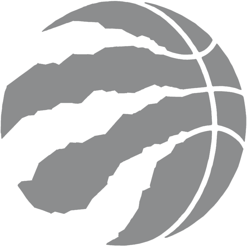 Raptors Basketball Logo - Toronto Raptors Alternate Logo (2016) - A silver basketball with ...