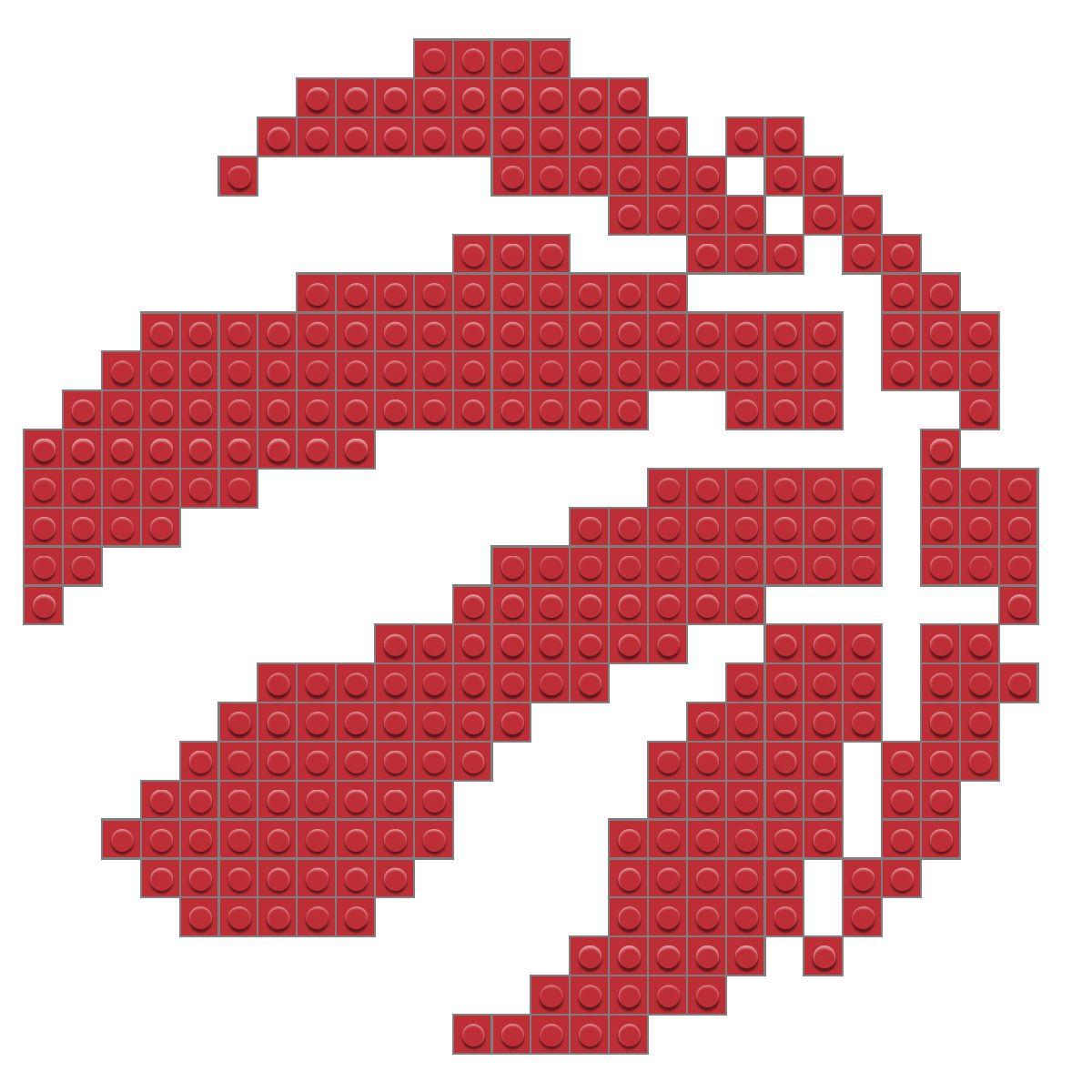 Raptors Basketball Logo - Toronto Raptors Pixel Art – BRIK