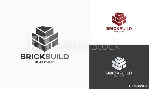 Simple Modern Logo - Brick Logo designs vector, Brick Build simple modern logo template ...