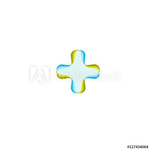 Doctors Office Cross Logo - Vector medical cross logo. Hospital logotype. Religious sign