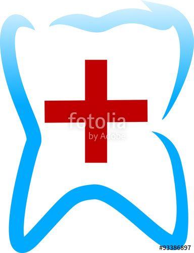 Doctors Office Cross Logo - Health, medical or doctor and dentist office symbols. Oral care