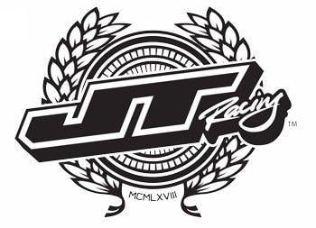 JT Racing Logo - JT Racing Throttle Gloves - Black & White adrenaline empire