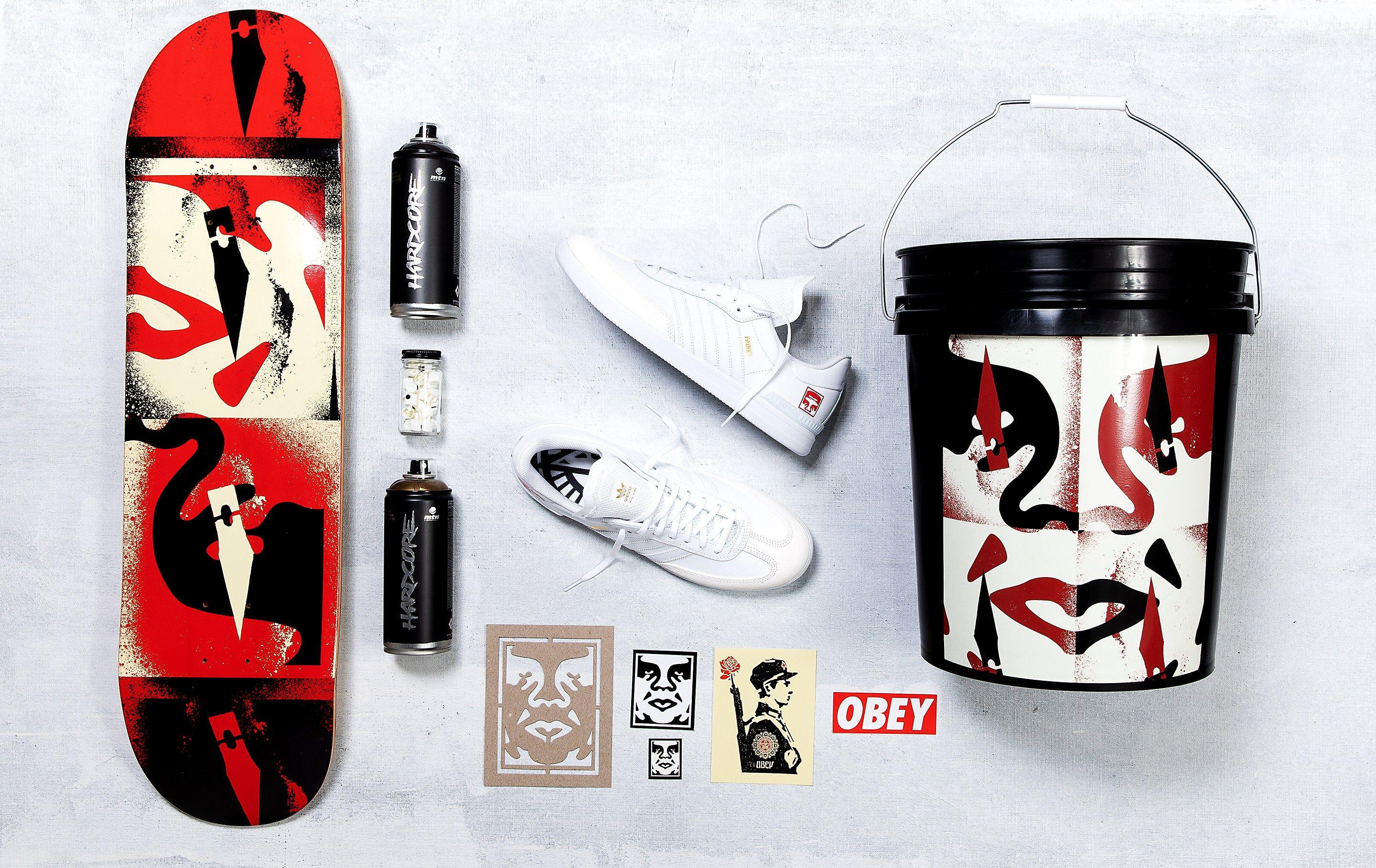 Obey Star Gear Logo - adidas skateboarding x shepard fairey x beyond the streets