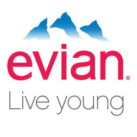 Evian Logo - Evian logo live young white