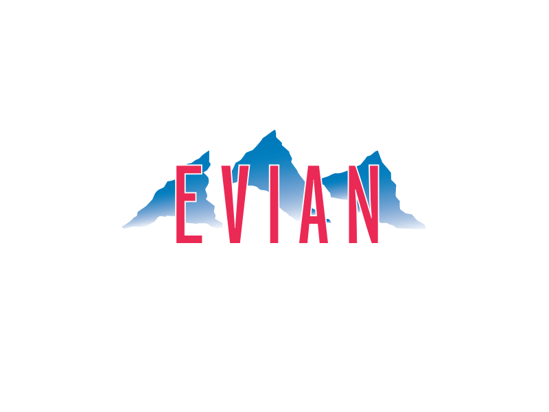 Evian Logo - Evian Logo Refresh
