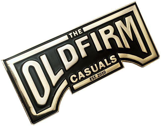 Pirates Old Logo - The Old Firm Casuals: Logo 2 Gold Enamel Pin Press Records