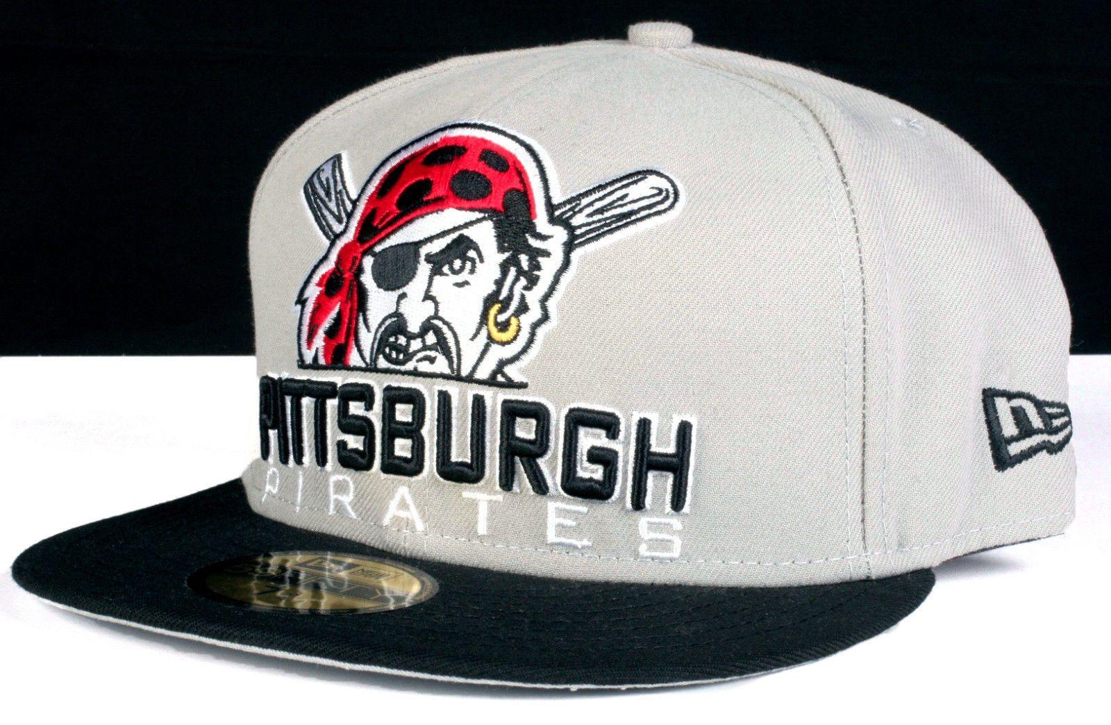 Pirates Old Logo - Pittsburgh Pirates Grey Old Logo 59Fifty New Size Era Fitted ...