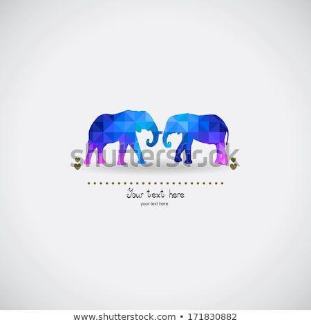 Two Elephant Logo - two elephants logo two elephants love silhouettes stock vector ...