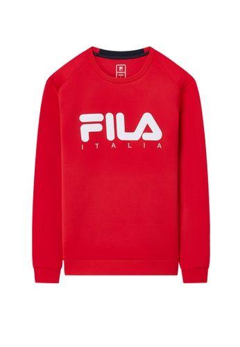 Old Fila Logo - Buy FILA Red Line Logo Sweatshirt