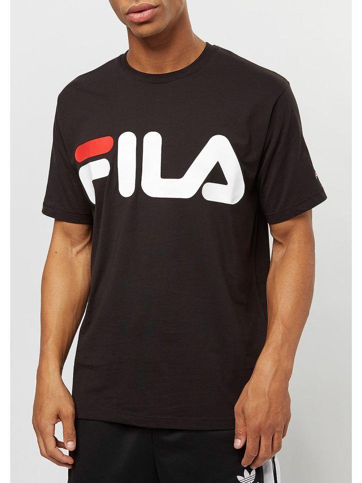 Old Fila Logo - Classic Fila Black Urban Line Logo Men T-Shirts United Kingdom Mens