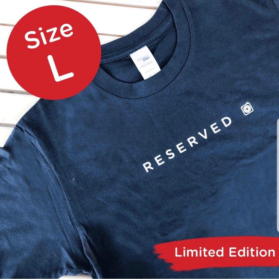 Reserved Clothes Logo - Carousell Tee (Size L), Men's Fashion, Clothes, Tops
