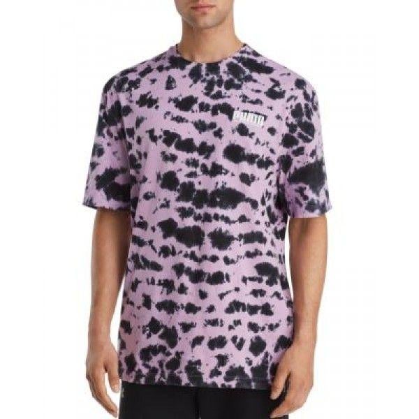 Purple Puma Logo - PUMA Logo Tower Purple Rose Graphic Tee Men's T-Shirts Short Sleeve ...