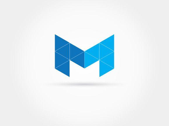 Double M in Triangle Logo - Double Uppercas M triangles logo by @Graphicsauthor | Templates ...