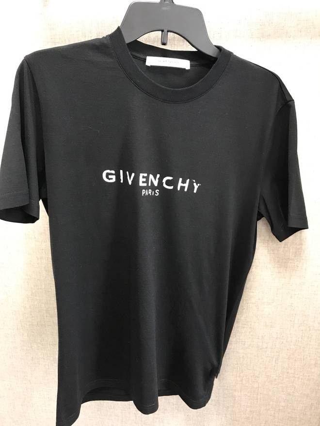 Reserved Clothes Logo - RESERVED] Givenchy SS18 Blurred Logo Print T-Shirt, Men's Fashion ...