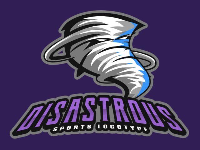 Purple Sports Logo - Placeit Logo Template Featuring Tornado Clipart