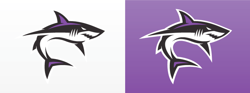 Purple Sports Logo - Shark sports Logos