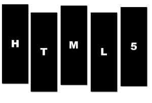 HTML5 Logo - HTML5 Logo Black Flag by Spike Xavier