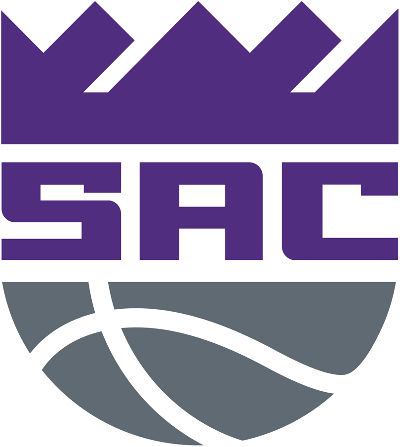 Purple Sports Logo - Sacramento Kings Alternate Logo (2017) in purple in between a