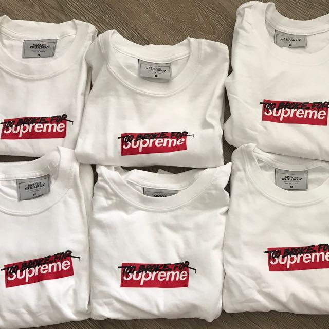 Reserved Clothes Logo - FULLY RESERVED] Too Broke For Supreme Tee Shirt, Men's Fashion ...