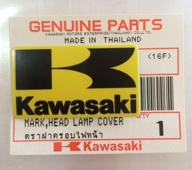 Kawasaki K Logo - Kawasaki 'k' Yellow / Black Decal Emblem Sticker Badge 42mm X 24mm ...