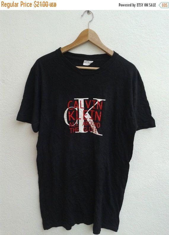 Reserved Clothes Logo - Reserved for Z Vintage 90s Calvin Klein All Around The Globe Giant ...