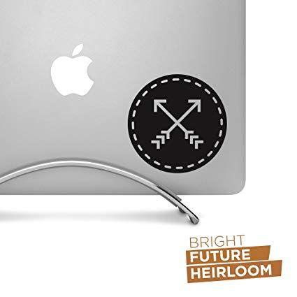 Amazon.com Arrows Logo - Amazon.com : Crossed Arrows 01 Logo Badge Wide BLACK Decal