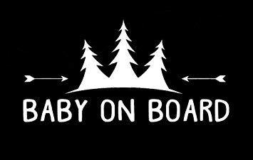 Amazon.com Arrows Logo - Amazon.com: Baby on Board Trees and Arrows Decal Vinyl Sticker|Cars ...