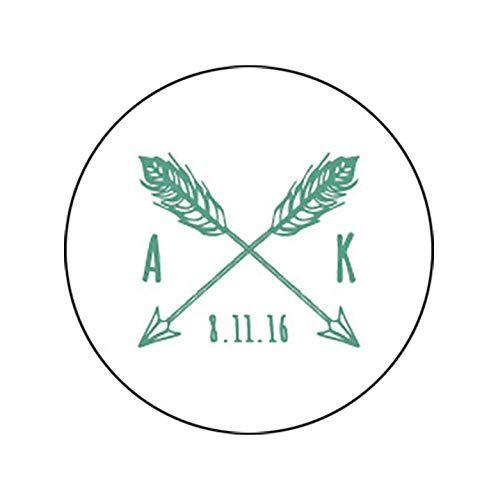 Amazon.com Arrows Logo - Amazon.com: Custom Monogram Arrows Label Save the Date Wedding ...