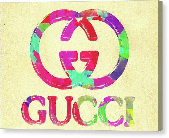 Colorful Gucci Logo - Gucci Logo Canvas Prints | Fine Art America