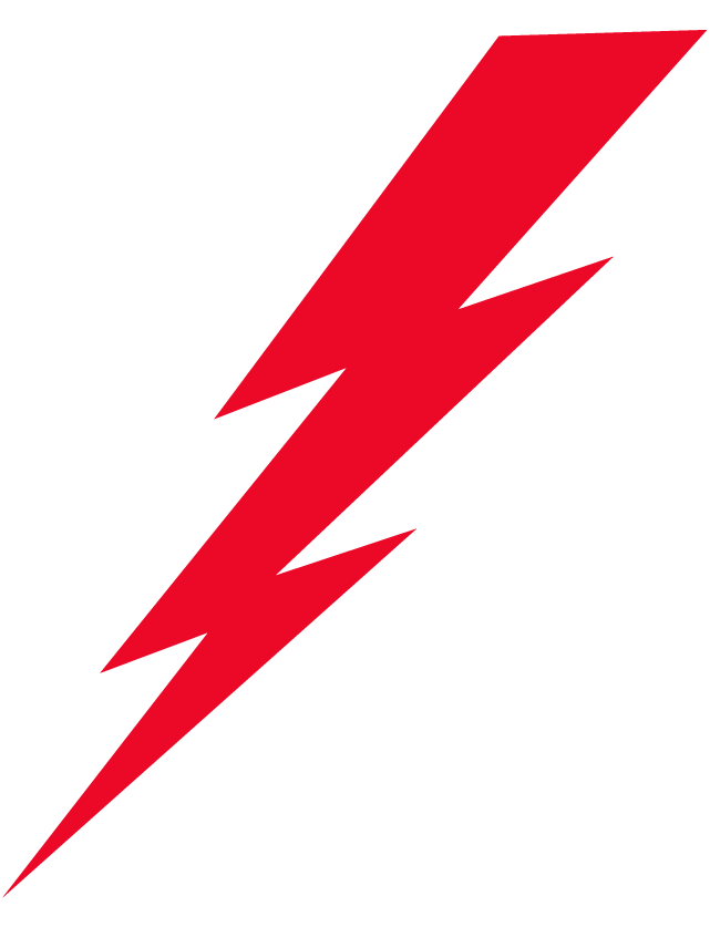 Red Lightning Bolt Logo - Red Lightning Bolt Temporary Tattoo - Ships in 24 Hours!