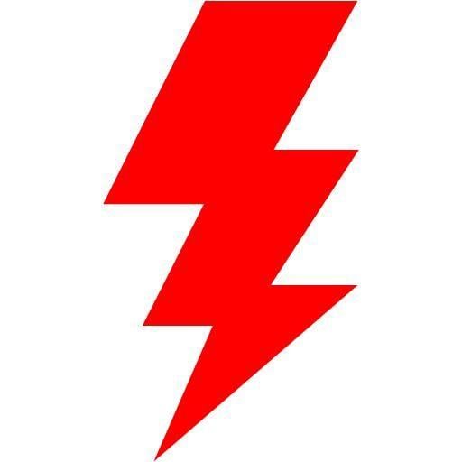 Red Lightning Bolt Logo - Red lightning bolt icon - Free red lightning bolt icons