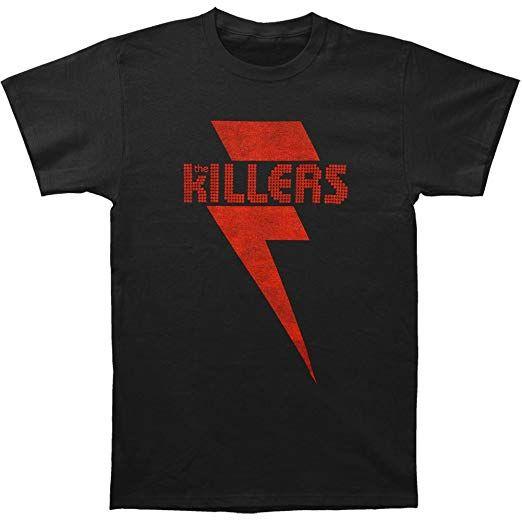 Red Lightning Logo - The Killers Red Lightning T Shirt Size M: Clothing