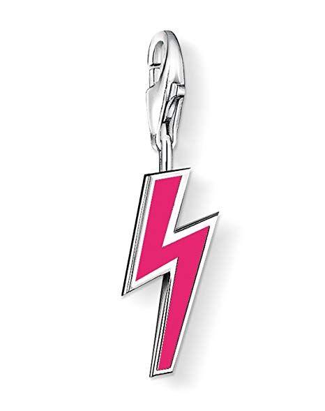 Red Lightning Bolt Logo - Amazon.com: Red Lightning Bolt Strike Charm Keychain: Clothing