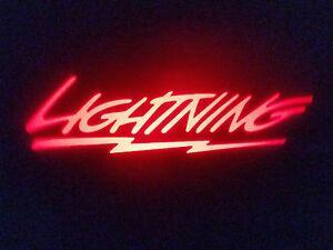 Red Lightning Logo - 2PC RED LIGHTNING 5W LED EMBLEM DOOR PROJECTOR GHOST SHADOW PUDDLE ...